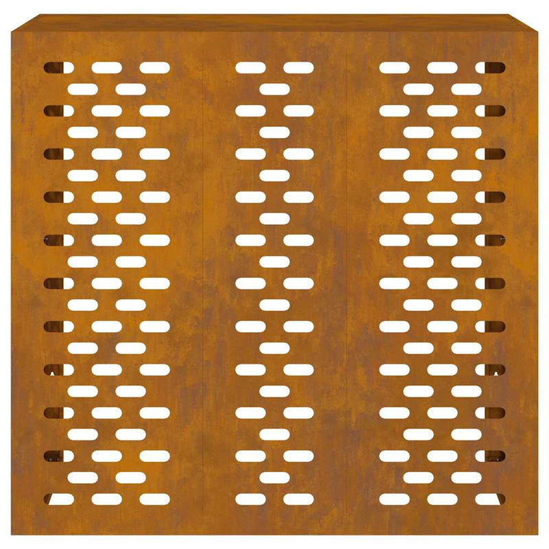 vidaXL Légkondicionáló Takaró Rozsdás 110 x 50 x 105 cm