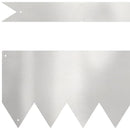 vidaXL Fűszegélyezés 20 pcs Ezüst 100 x 0,05 x 15 cm Rozsdamentes acél