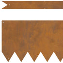 vidaXL Fűszegélyezés 10 pcs Barna 100 x 0.05 x 20 cm Időjárásálló acél