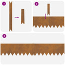 vidaXL Fűszegélyezés 10 pcs Barna 100 x 0.05 x 20 cm Időjárásálló acél