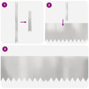 vidaXL Fűszegélyezés 10 pcs Ezüst 100 x 0,05 x 30 cm Rozsdamentes acél