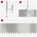 vidaXL Fűszegélyezés 20 pcs Ezüst 100 x 0,05 x 30 cm Horganyzott acél