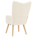 vidaXL karosszék Krém 62 x 67 x 95,5 cm Sherpa szövet