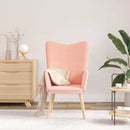 vidaXL Pihenőszék Rózsaszín 62 x 67 x 95.5 cm szövet