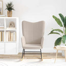 vidaXL Hintaszék Világosszürke Sherpa szövet