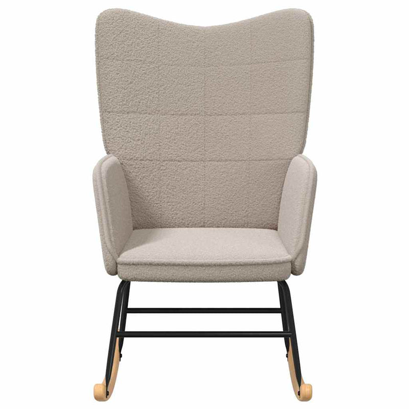 vidaXL Hintaszék Világosszürke Sherpa szövet