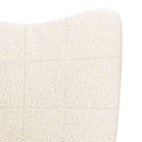 vidaXL Hintaszék Krém Sherpa szövet