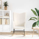 vidaXL Hintaszék Krém Sherpa szövet