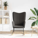 vidaXL Hintaszék Sötétszürke Sherpa szövet