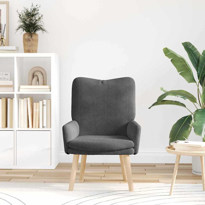 vidaXL Pihenőszék Sötétszürke 63 x 67 x 94 cm szövet