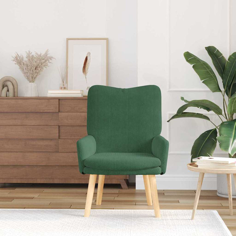 vidaXL Pihenőszék Zsungel zöld 63 x 67 x 94 cm szövet