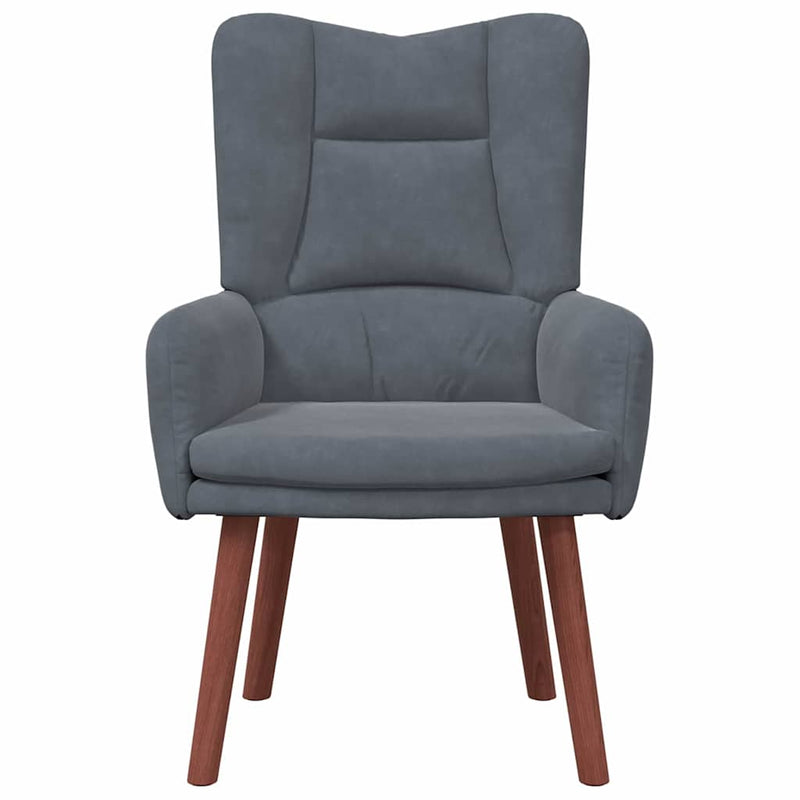 vidaXL Pihenőszék Sötétszürke 63 x 67 x 94 cm Bársony