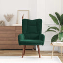 vidaXL karosszék Sötétzöld 63 x 67 x 94 cm Bársony