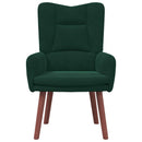 vidaXL karosszék Sötétzöld 63 x 67 x 94 cm Bársony