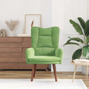 vidaXL Pihenőszék Világos zöld 63 x 67 x 94 cm Bársony