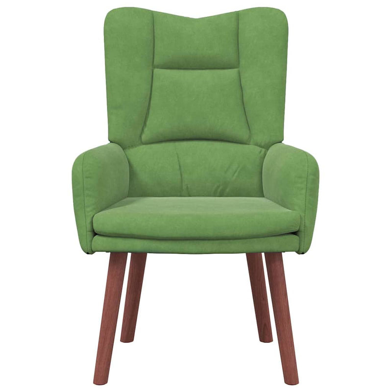 vidaXL Pihenőszék Világos zöld 63 x 67 x 94 cm Bársony