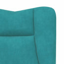 vidaXL karosszék Türkiz 63 x 67 x 94 cm Bársony