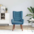 vidaXL Pihenőszék Kék 63 x 67 x 94 cm Bársony