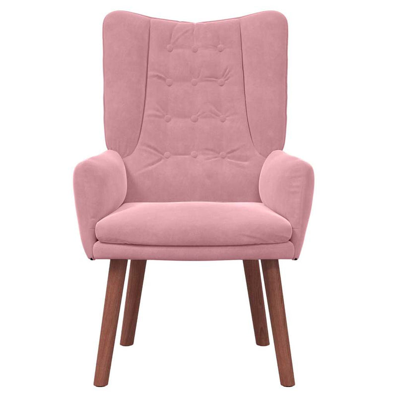 vidaXL Pihenőszék Rózsaszín 63 x 67 x 94 cm Bársony