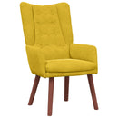vidaXL karosszék Sárga 63 x 67 x 94 cm Bársony