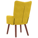 vidaXL karosszék Sárga 63 x 67 x 94 cm Bársony