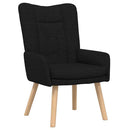 vidaXL karosszék Fekete 63 x 67 x 94 cm Szövet és rétegelt lemez