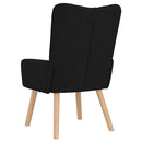 vidaXL karosszék Fekete 63 x 67 x 94 cm Szövet és rétegelt lemez