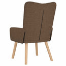 vidaXL karosszék Barna 63 x 67 x 94 cm Szövet és f plywood
