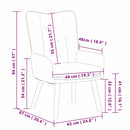 vidaXL Pihenőszék Felhős szürke 63 x 67 x 94 cm szövet