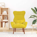 vidaXL Pihenőszék Sárga 69 x 74 x 93 cm Bársony