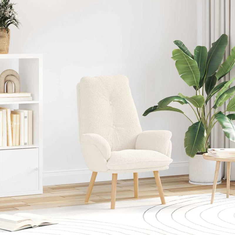 vidaXL Pihenőszék Krém 69 x 74 x 93 cm szövet