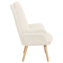 vidaXL Pihenőszék Krém 69 x 74 x 93 cm szövet