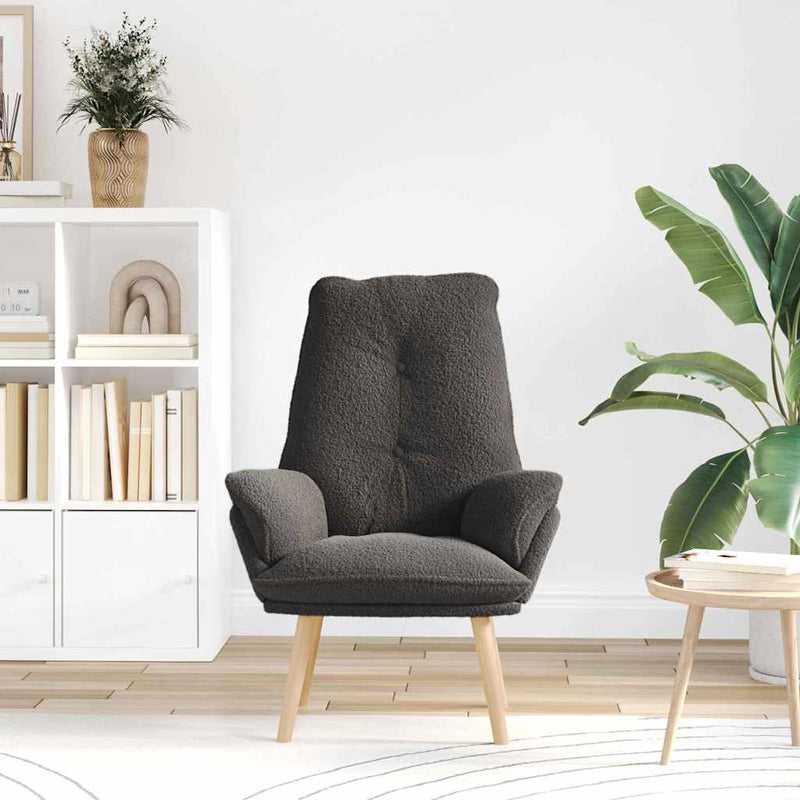 vidaXL Pihenőszék Sötétszürke 69 x 74 x 93 cm szövet