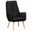 vidaXL karosszék Fekete 69 x 74 x 93 cm Szövet és Plywood