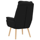 vidaXL karosszék Fekete 69 x 74 x 93 cm Szövet és Plywood