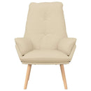 vidaXL Pihenőszék Krém 69 x 74 x 93 cm szövet