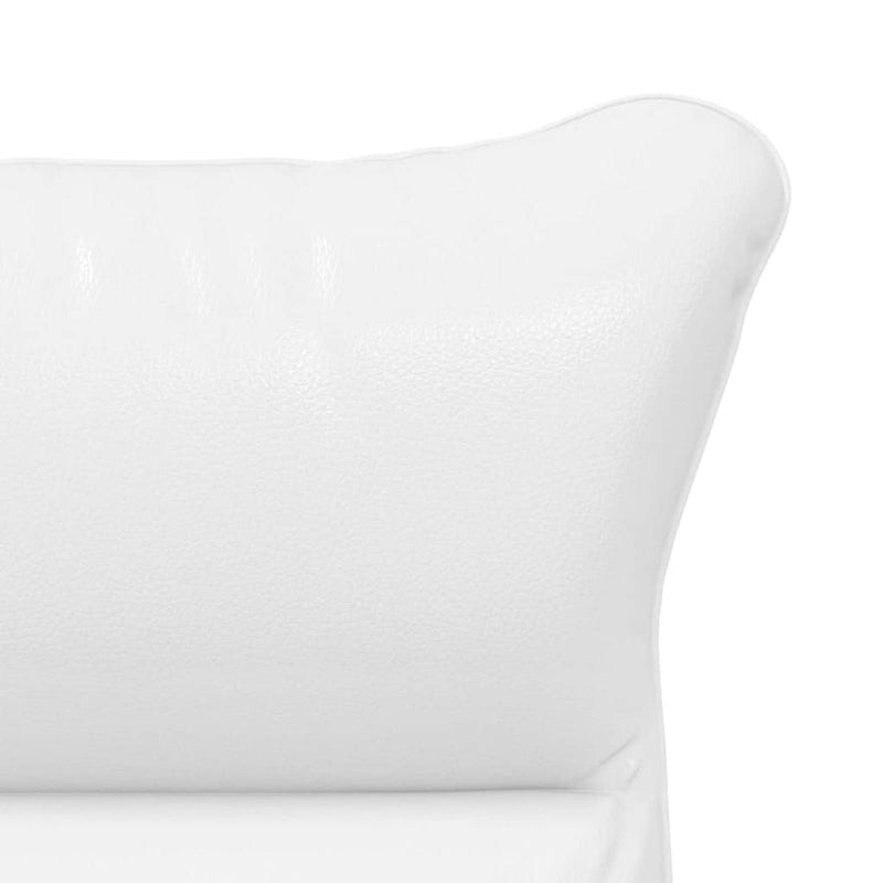 vidaXL Pihenőszék Fehér 69 x 74 x 93 cm Műbőr