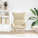 vidaXL Pihenőszék Krém 69 x 74 x 93 cm szövet