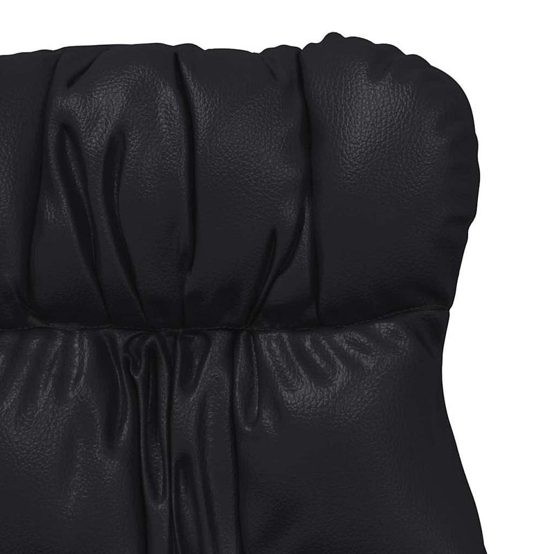 vidaXL Pihenőszék Fekete 69 x 74 x 93 cm Műbőr