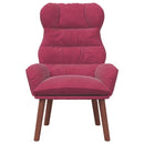 vidaXL Pihenőszék bordó 69 x 74 x 93 cm Bársony