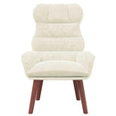 vidaXL Pihenőszék Krém 69 x 74 x 93 cm Bársony