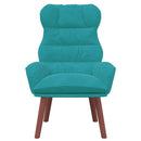 vidaXL Pihenőszék Türkiz 69 x 74 x 93 cm Bársony