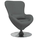 vidaXL Tojásfotel Sötétszürke 63 x 73 x 90 cm szövet