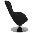 vidaXL Tojásfotel Fekete 63 x 73 x 90 cm szövet