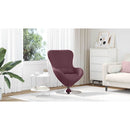 vidaXL Tojásfotel Lila 63 x 73 x 90 cm szövet