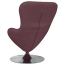 vidaXL Tojásfotel Lila 63 x 73 x 90 cm szövet