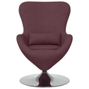 vidaXL Tojásfotel Lila 63 x 73 x 90 cm szövet