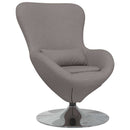 vidaXL Tojásfotel Tópszínű 63 x 73 x 90 cm szövet
