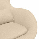 vidaXL Tojásfotel Krém 63 x 73 x 90 cm szövet