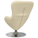 vidaXL Tojásfotel Krém 63 x 73 x 90 cm szövet